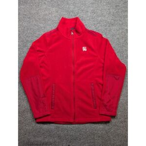 Chick-fil-A Fleece Jacket Mens Medium Red Full Zip Team Style Oobe Work Uniform